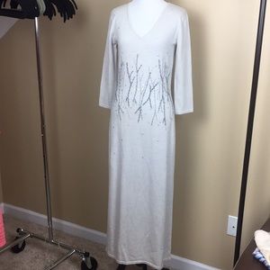 Kay Unger sweater ankle dress